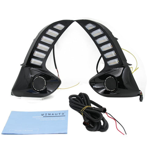 WINAUTO For Toyota Yaris 2020-2021 LED Daytime Running Light Turn Signal Lamp
