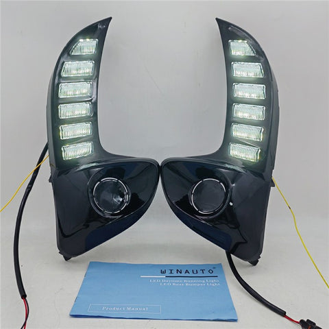 WINAUTO For Toyota Yaris 2020-2021 LED Daytime Running Light Turn Signal Lamp