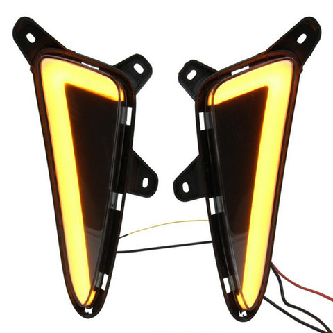 WINAUTO For TOYOTA C-HR  /  IZOA 2017-2020 1 Pair LED Daytime Running Lights Dual-Way Function Car Light