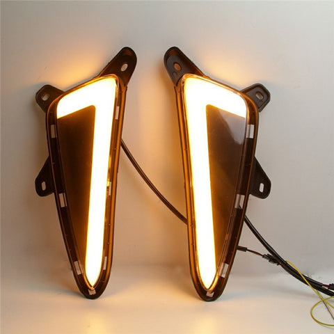 WINAUTO For TOYOTA C-HR  /  IZOA 2017-2020 1 Pair LED Daytime Running Lights Dual-Way Function Car Light