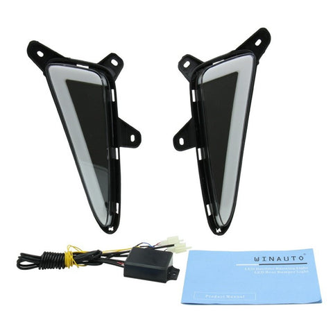WINAUTO For TOYOTA C-HR  /  IZOA 2017-2020 1 Pair LED Daytime Running Lights Dual-Way Function Car Light