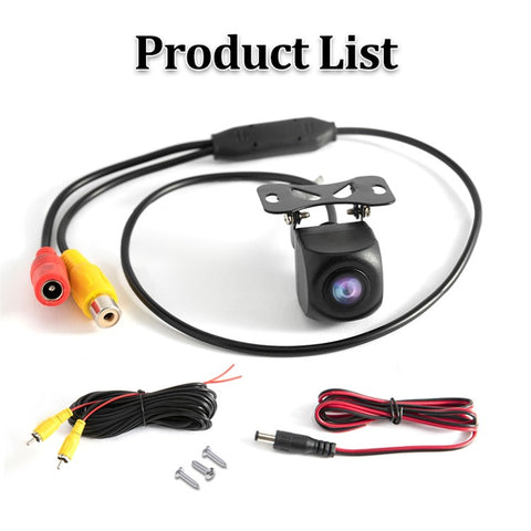 CT31 Car Rear View Camera AHD 1080P Horizontal 120-degree Viewing Angle Backup Camera IP68 Waterproof License Plate Camera with Night Vision for DC 12V Universal Vehicles