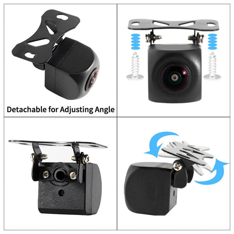 CT31 Car Rear View Camera AHD 1080P Horizontal 120-degree Viewing Angle Backup Camera IP68 Waterproof License Plate Camera with Night Vision for DC 12V Universal Vehicles
