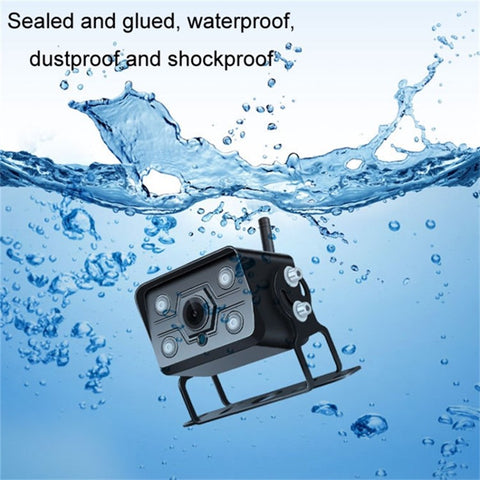 7" Car Monitor Wireless Rearview Blind Spot Reverse Camera Recorder Support Card Loop Recording