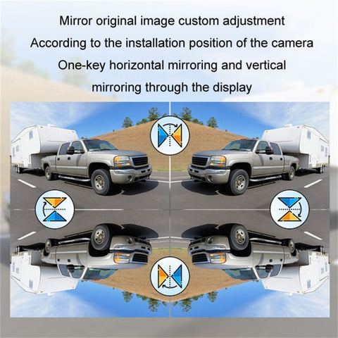 7" Car Monitor Wireless Rearview Blind Spot Reverse Camera Recorder Support Card Loop Recording