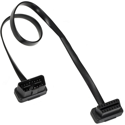 JUNSUNMAY 30cm OBD II 16 Pin Male to Female for Car GPS Diagnostic Extender Cord Connector ELM327 Cable