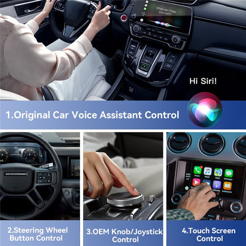 ESSAGER BY960 Aluminum Alloy+Glass WiFi 5G Module Wireless CarPlay Dongle Adapter