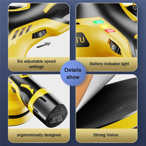 SUITU Electric Car Polisher Waxing Polishing Machine Vehicle Maintenance Tool