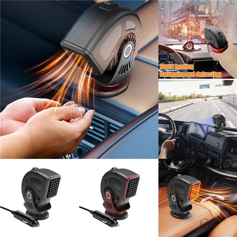 24V Car Heater Windshield Defrosting Defogging Vehicle Interior Heating Fan