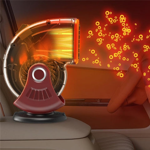 24V Car Heater Windshield Defrosting Defogging Vehicle Interior Heating Fan