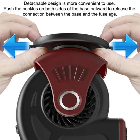 24V Car Heater Windshield Defrosting Defogging Vehicle Interior Heating Fan