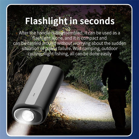 F16 Multifunction Detachable Handheld Mini Car Cleaner with Flashlight Power Bank Function