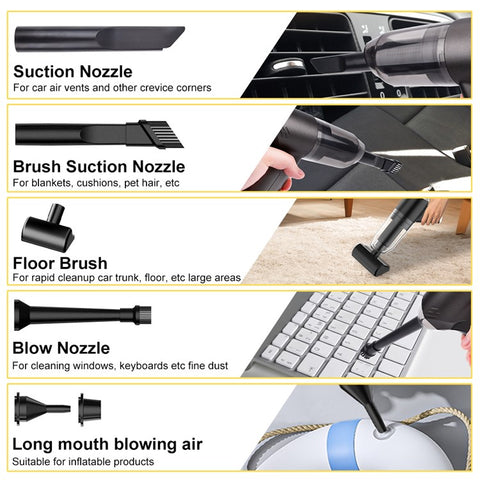 SUITU ST-6671ProG Two Gears Brushless Motor Cordless Handheld Vacuum Cleaner for Car Home Cleaning