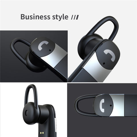 SP16 2 in 1 Portable Sun Visor Hands-free Bluetooth-compatible Speakerphone Smart Vibration Power ON Wireless Car Kit with Earphone/Back Clip Support for Siri Google Voice Control