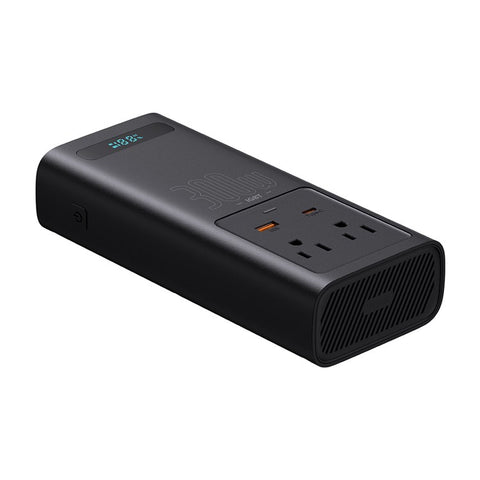 BASEUS BS-CI30-01 IGBT Power Inverter 300W (110V US/JP ) Multi-function High Power Inverter with Cooling Fan for Outdoor Camping