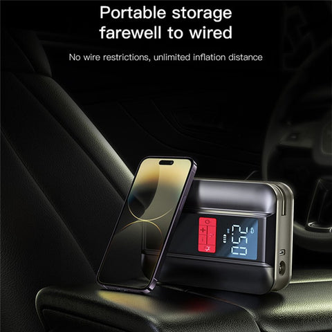 YESIDO VC04 22 Cylinder Portable Wireless Car Tire Inflator with LED Light Air Pump