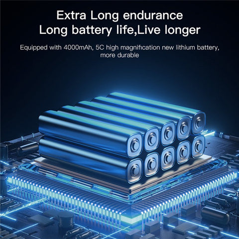 YESIDO VC04 22 Cylinder Portable Wireless Car Tire Inflator with LED Light Air Pump