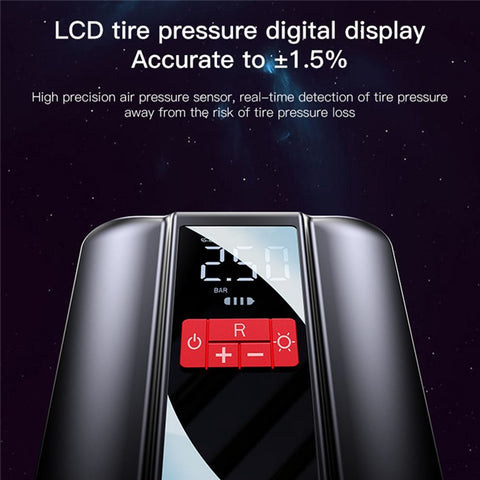 YESIDO VC04 22 Cylinder Portable Wireless Car Tire Inflator with LED Light Air Pump