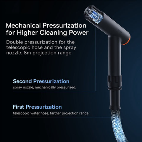 BASEUS GF3 Car Wash Spray Nozzle High Pressure Vehicle Cleaning Water Spray Gun