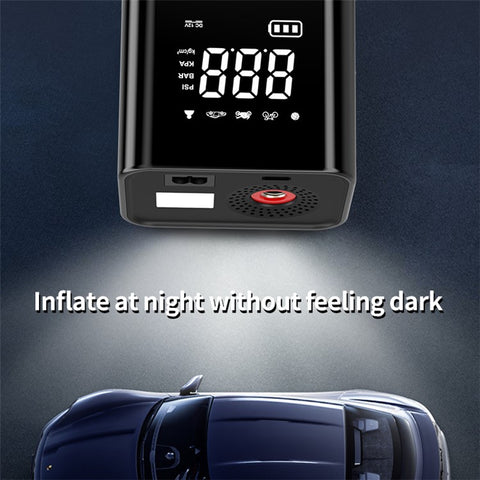 CARSUN T2220 150PSI Portable Air Pump Digital Display Cordless Car Tire Inflator Electric Air Pump