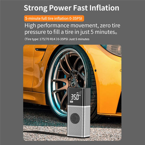 CARSUN T2220 150PSI Portable Air Pump Digital Display Cordless Car Tire Inflator Electric Air Pump