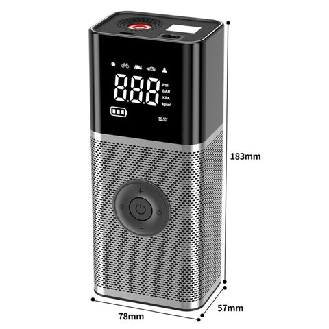 CARSUN T2220 150PSI Portable Air Pump Digital Display Cordless Car Tire Inflator Electric Air Pump