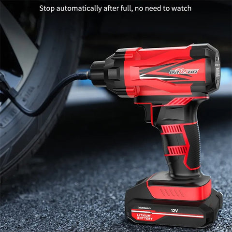 CARSUN C1811 Electric Air Pump Digital Display Wireless Car Motorcycle Tire Inflator with LED Light