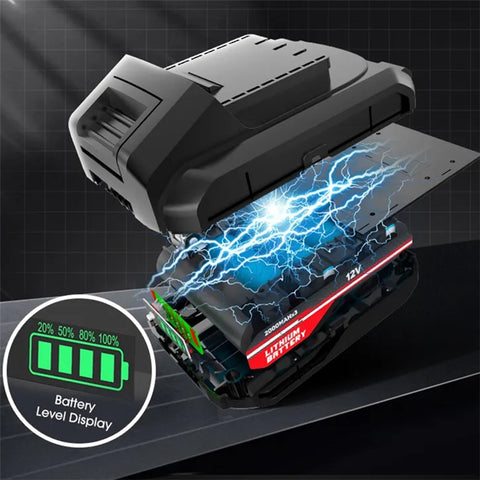 CARSUN C1811 Electric Air Pump Digital Display Wireless Car Motorcycle Tire Inflator with LED Light