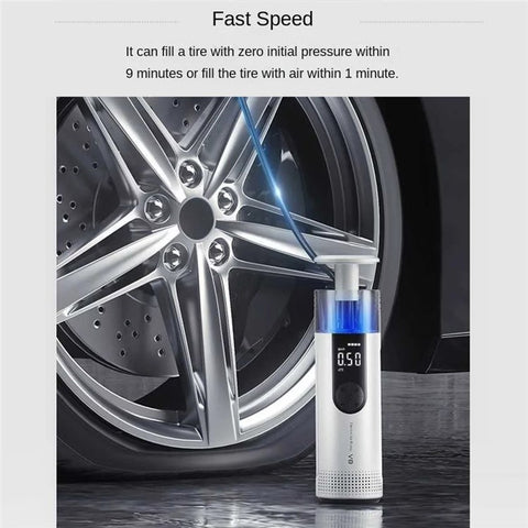 CS-V8 Wireless Car Pump Air Compressor for Cars, Portable Electric Tire Inflator