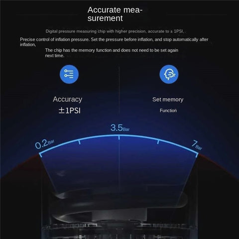 CS-V8 Wireless Car Pump Air Compressor for Cars, Portable Electric Tire Inflator