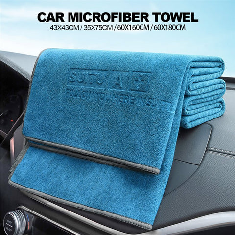 SUITU ST-9002-4F 60x180CM Microfiber Cleaning Cloth Ultra Water-Absorbent Towel for Car Window Glass Washing
