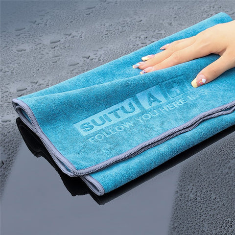 SUITU ST-9002-4F 60x180CM Microfiber Cleaning Cloth Ultra Water-Absorbent Towel for Car Window Glass Washing
