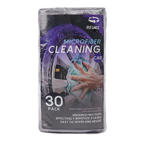 LWMB-004A 30Pcs 30x30cm Super Water Absorption Microfiber Car Washing Towel Kitchen Home Cleaning Cloth