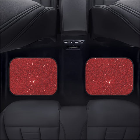 4Pcs / Set Pattern Printed Car Front+Rear Floor Mat Anti-Slip Neoprene Vehicle Interior Floor Pad