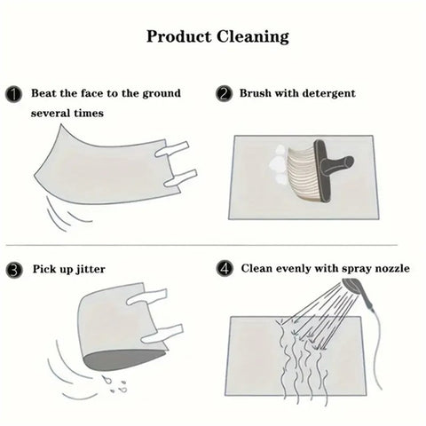 4Pcs / Set Retro Bohemian Style Car Front+Rear Floor Mat Neoprene Vehicle Interior Decorative Floor Pad