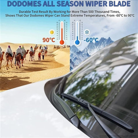 1Pc Universal Three-Stage Car Wiper Blade ABS+Rubber Noiseless Vehicle Wiper Blade