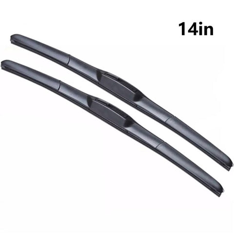 2Pcs Universal Three-Stage Car Wiper Blade ABS+Rubber Noiseless Vehicle Wiper Blade
