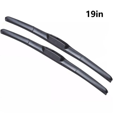 2Pcs Universal Three-Stage Car Wiper Blade ABS+Rubber Noiseless Vehicle Wiper Blade