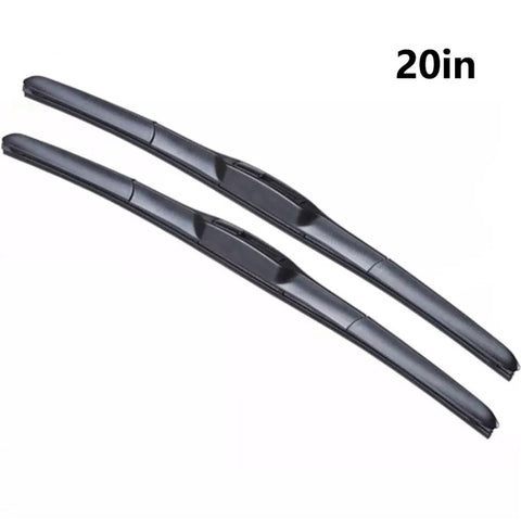 2Pcs Universal Three-Stage Car Wiper Blade ABS+Rubber Noiseless Vehicle Wiper Blade