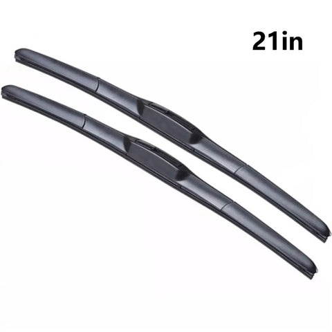 2Pcs Universal Three-Stage Car Wiper Blade ABS+Rubber Noiseless Vehicle Wiper Blade