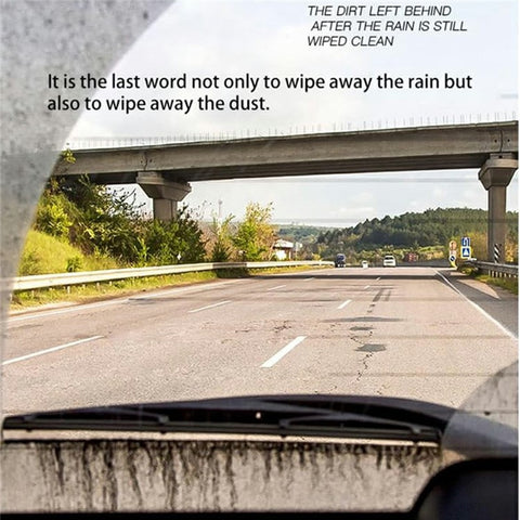 1Pc Universal Car Windshield Wiper Blade ABS+Rubber Noiseless Vehicle Wiper Blade