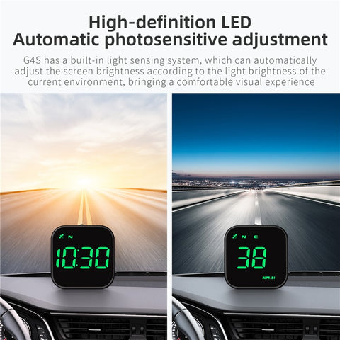 G4S Head-Up Display HUD GPS Universal Multi-Function Speedometer Portable Car Computer Display
