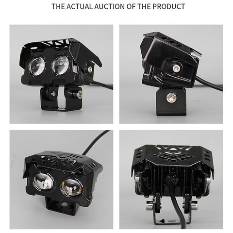 W65 Waterproof Motorcycle LED Headlight Super Bright Spotlight Fog Lamp