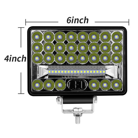 144W 48-LED Car Truck Forklift Driving Work Light Waterproof 5-inch Engineering Vehicle Spot Flood Light