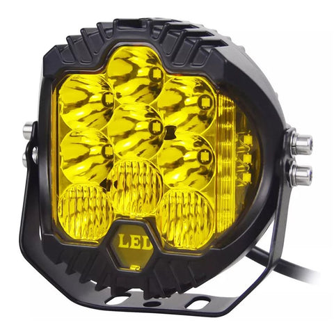 5 Inch Round Spotlight Car Front Bumper Lamp IP67 Waterproof Aluminum Shell LED Floodlight