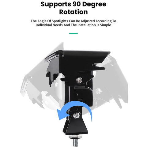 Motorcycle LED Headlight with RGB Angel Eye Halo High Low Beam Laser Spotlight