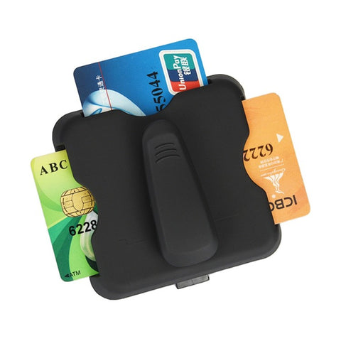 Sunglass Holder Glasses Holder Clip Card Storage Pouch for Car Visor