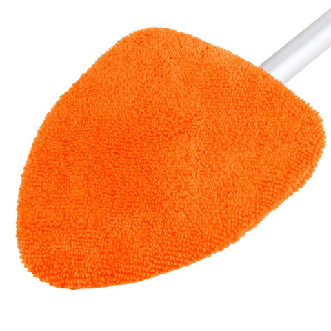 DM-132 2-in-1 Window Windshield Cleaning Tool Car Window Snow Scraper with 38-52cm Extendable Handle and Microfiber Cloth Window Cleaning Brush