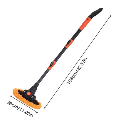 9595 Telescopic Long Handle Car Wash Broom Soft Washing Mop Non Scratch Cleaning Tool