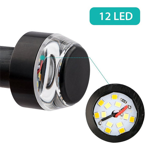 K06 1 Pair Motorcycle Handlebar End Lights Motorcycle Turn Signal Light Grip Bar Plugs